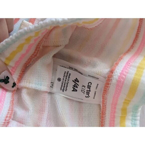 Carter's Kid Pull On Striped Shorts NWT - Picture 4 of 5